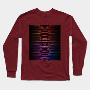 Colorful twisted waves, curved lines Long Sleeve T-Shirt